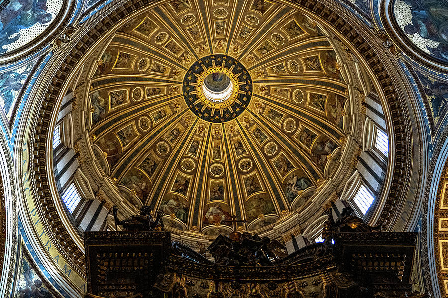 The Dome Mosaics, Ceiling of St Peter's Basilica Vatican City ...