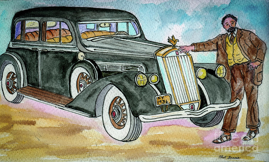 The Dons Limousine Painting by Philip And Robbie Bracco