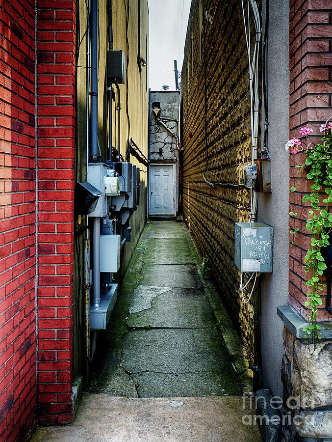 Brick Photograph - The Door At The End Of The Alley by Mark Miller