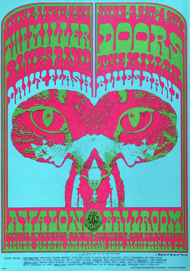 The Doors 1967 Final Avalon Ballroom Concert Poster Digital Art by ...