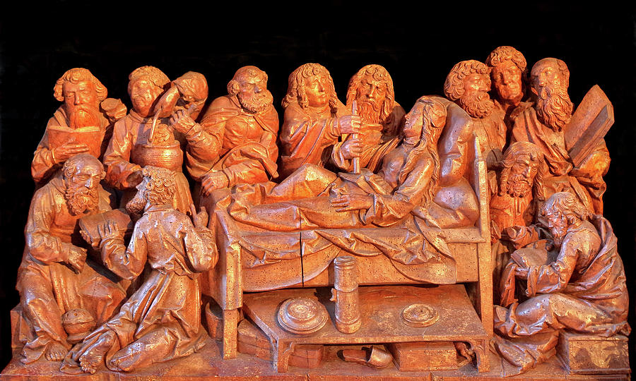 Carving Photograph - THE DORMITION OF MARY by Tilman Reimenschneider by Douglas Taylor