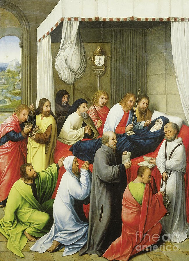 The Dormition of the Virgin Painting by Hugo van der Goes