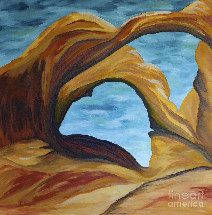 The Double Arch  Painting by Christiane Schulze Art And Photography