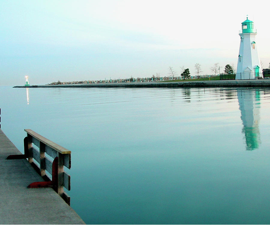 Double Lighthouse - St. Catharines, Ontario Photograph by Kenneth Lane Smith