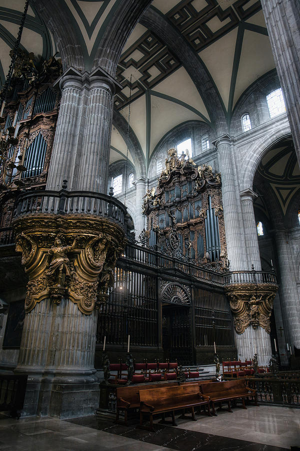 The Double Organ - Cathedral CDMX Photograph by Micah Offman