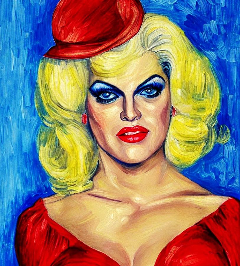 The Drag Queen Digital Art by Bob Smerecki - Fine Art America