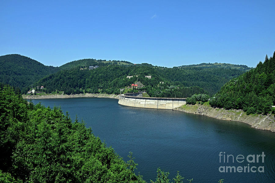 The Dragan Lake Behind The Dam Photograph