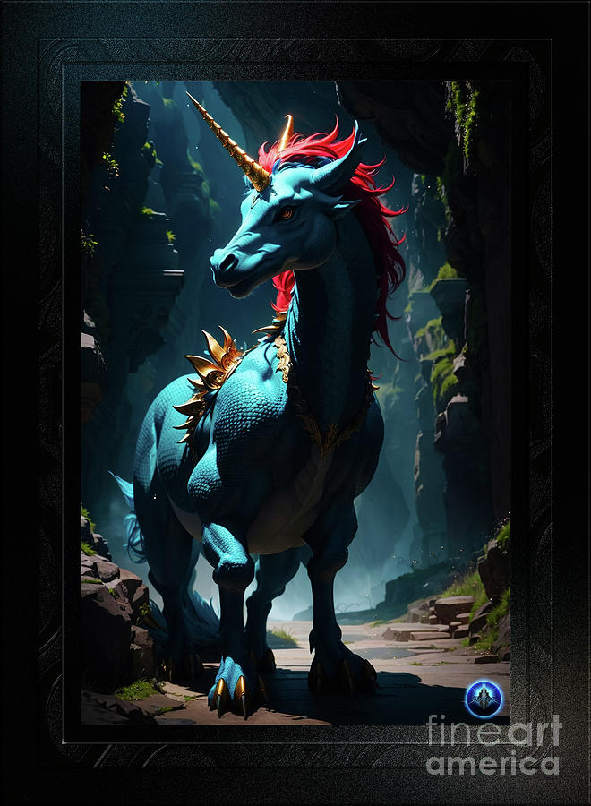 The Dragon Unicorn Ancient Fantasy AI Concept Art by Xzendor7 Painting ... Biology Diagrams