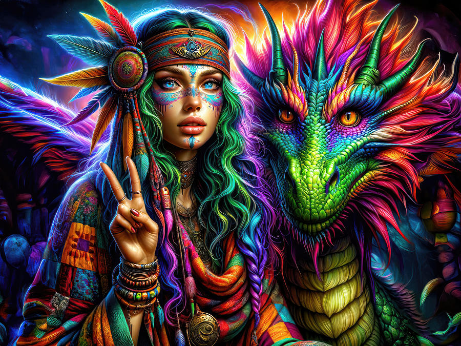 The Dragons Bohemian Guardian Digital Art by Bill And Linda Tiepelman