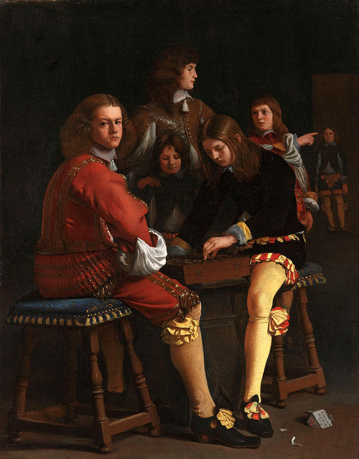 The Draughts Players Painting by Michiel Sweerts