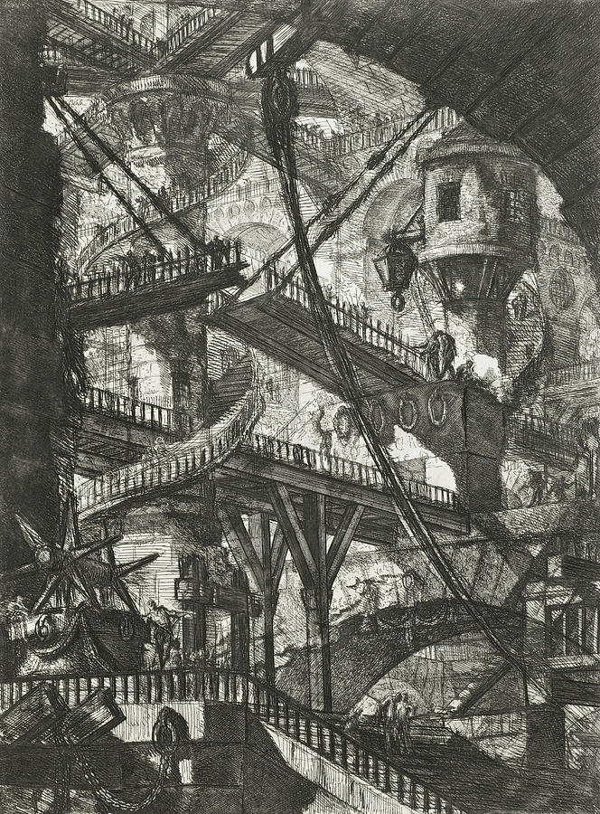 The Drawbridge, 1745 Relief by Giovanni Battista Piranesi