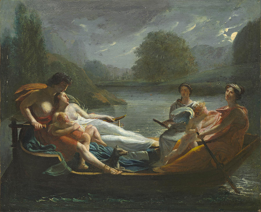 The Dream of Happiness Painting by Pierre-Paul Prudhon
