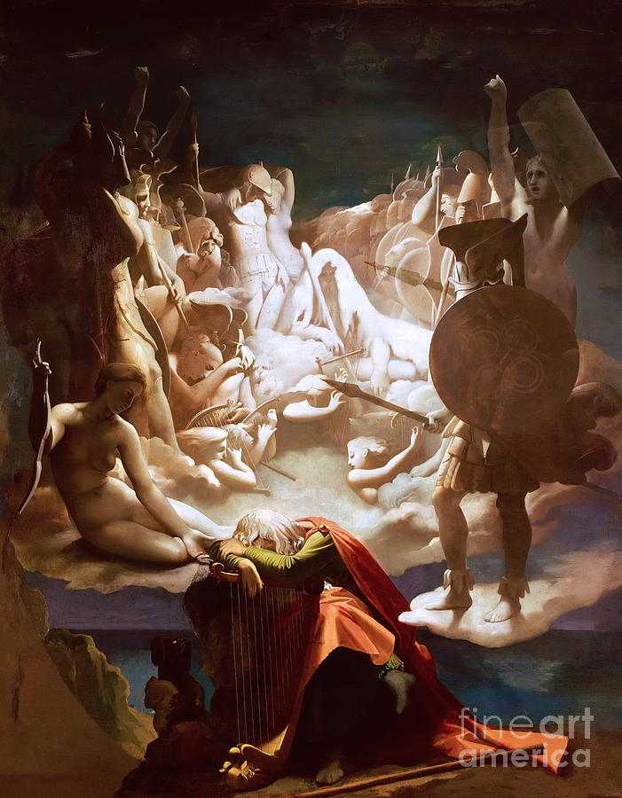 The Dream of Ossian Painting by Jean-Auguste-Dominique Ingres