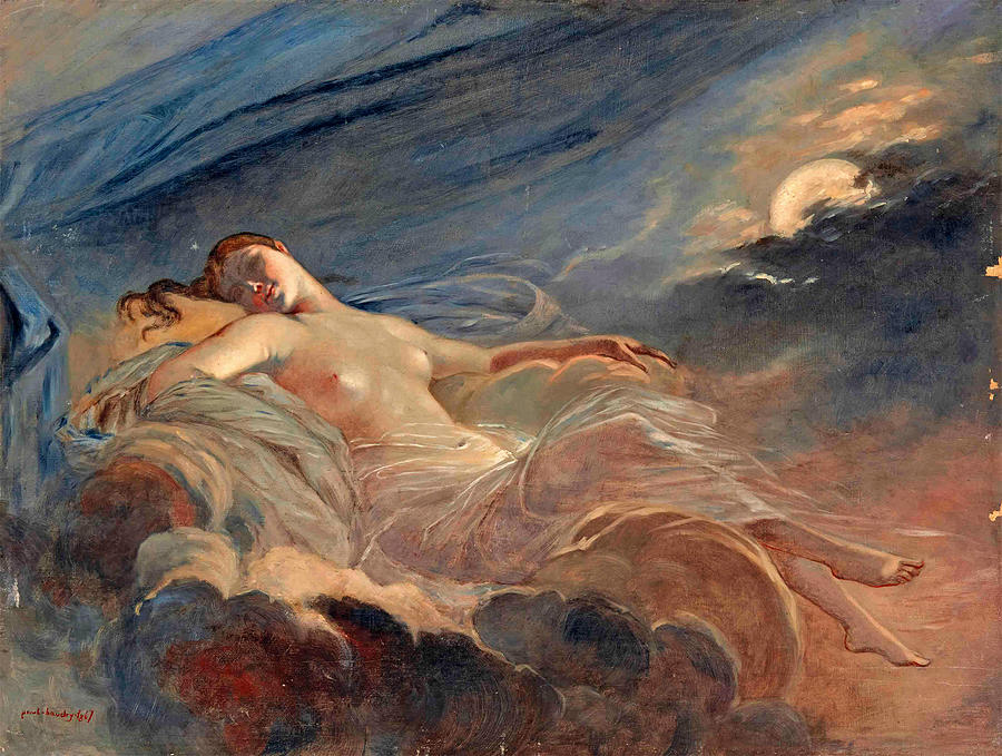 The dream Painting by Paul Baudry