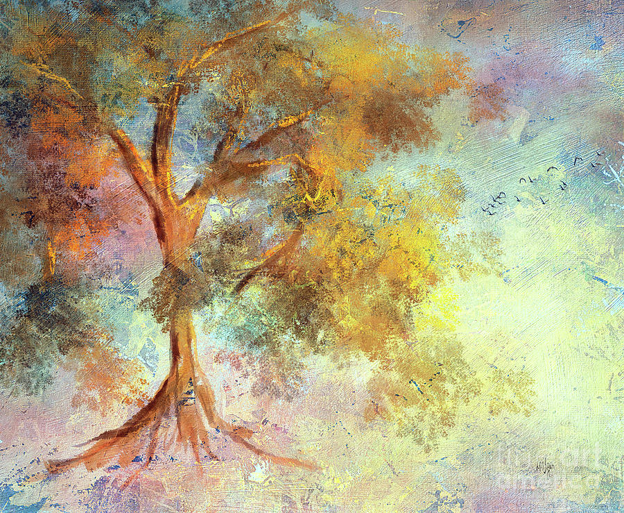 Spring Digital Art - The Dreaming Tree In Spring by Lois Bryan