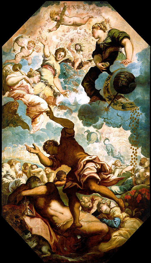 Tintoretto Painting - The Dreams of Men  by Tintoretto