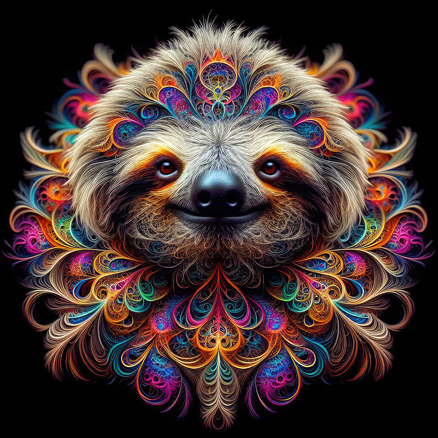 The Dreamweaver Sloth of Enchanted Realms Photograph by Bill and Linda Tiepelman