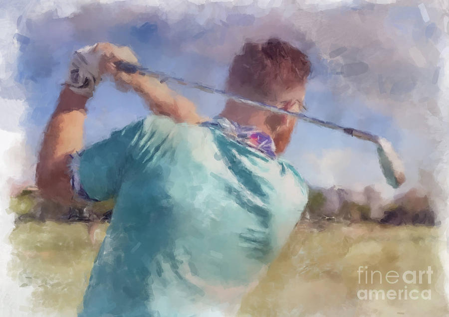 The Driving Range Painting by Gary Arnold