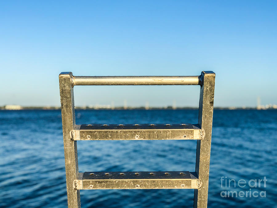 The Drowning Ladder Photograph by Eddy Mann