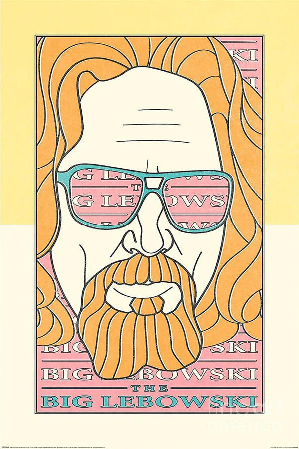 The Dude The Big Lebowski Poster Digital Art by Mohamad Maji - Fine Art ...