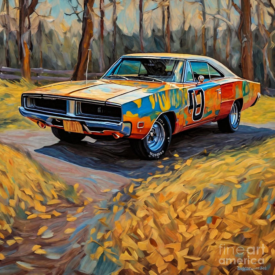 The Dukes of Hazzard - 1969 Dodge Charger Digital Art by Grover Mcclure ...