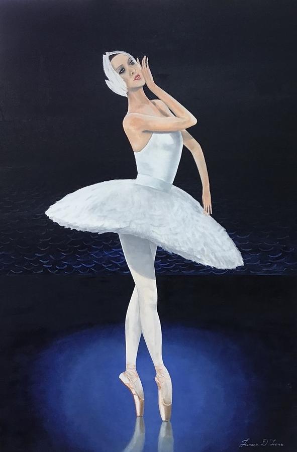 The dying swan Painting by James D Irons - Pixels