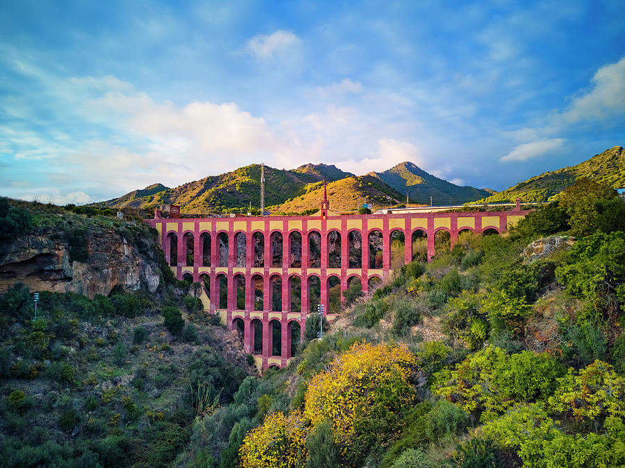 The Eagle Aquaduct between Mara and Nerja, Malaga Province, Andalucia, Spain Photograph by Panoramic Images