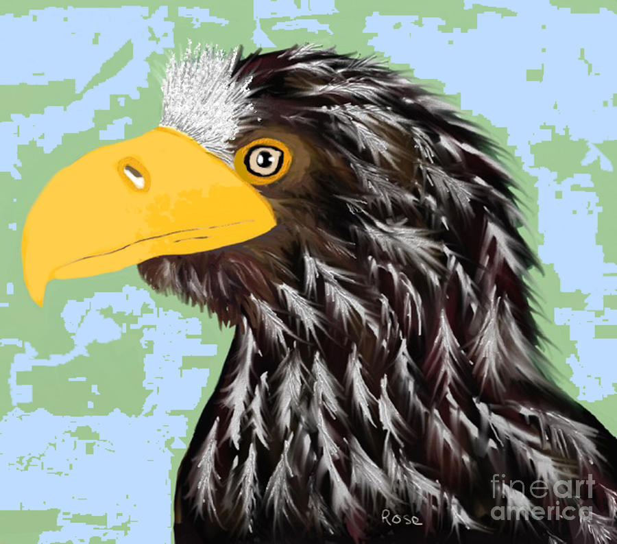 The Eagle  Digital Art by Elaine Hayward