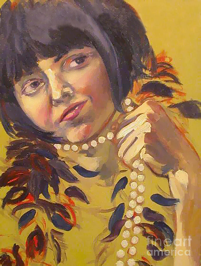 The Early Flapper Painting by Angelique Bowman