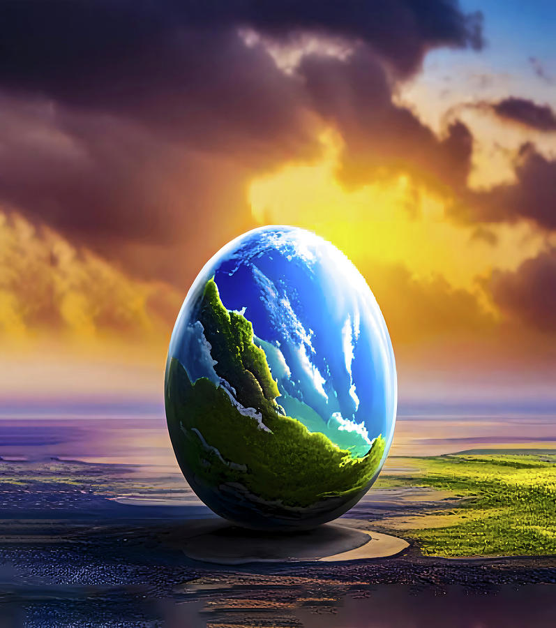 The Earth Egg Digital Art by Steve Taylor - Pixels