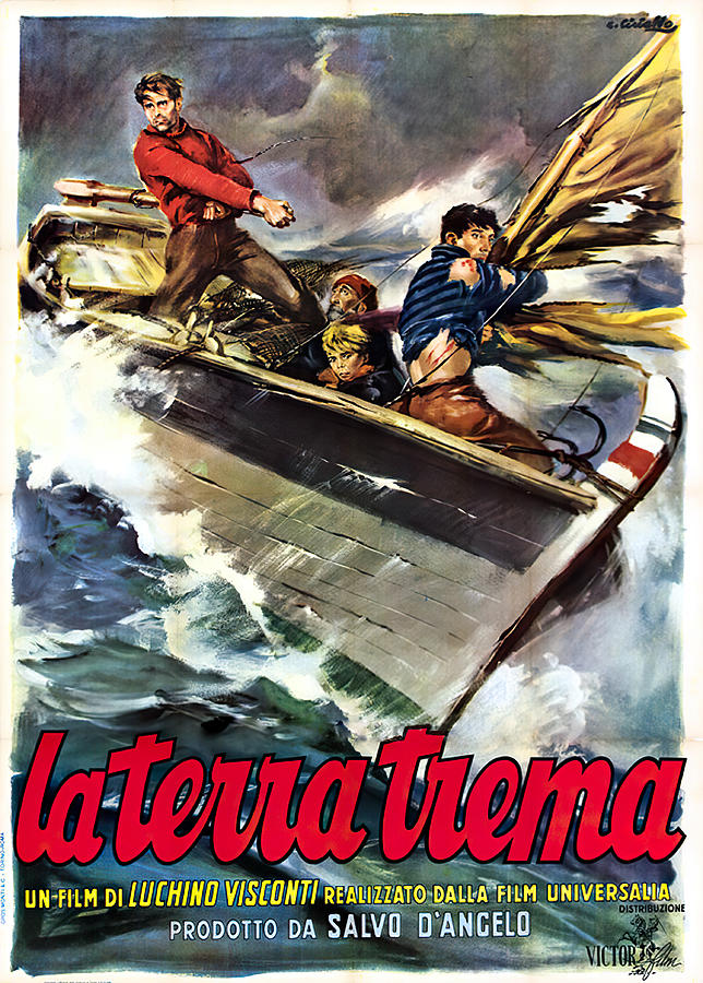 It Movie Mixed Media - The Earth Trembles, Italian movie 1948 by Movie World Posters