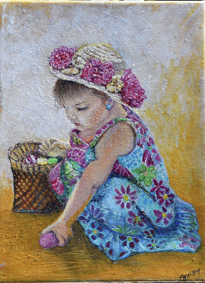 The Easter Bonnet Painting by Toni Willey