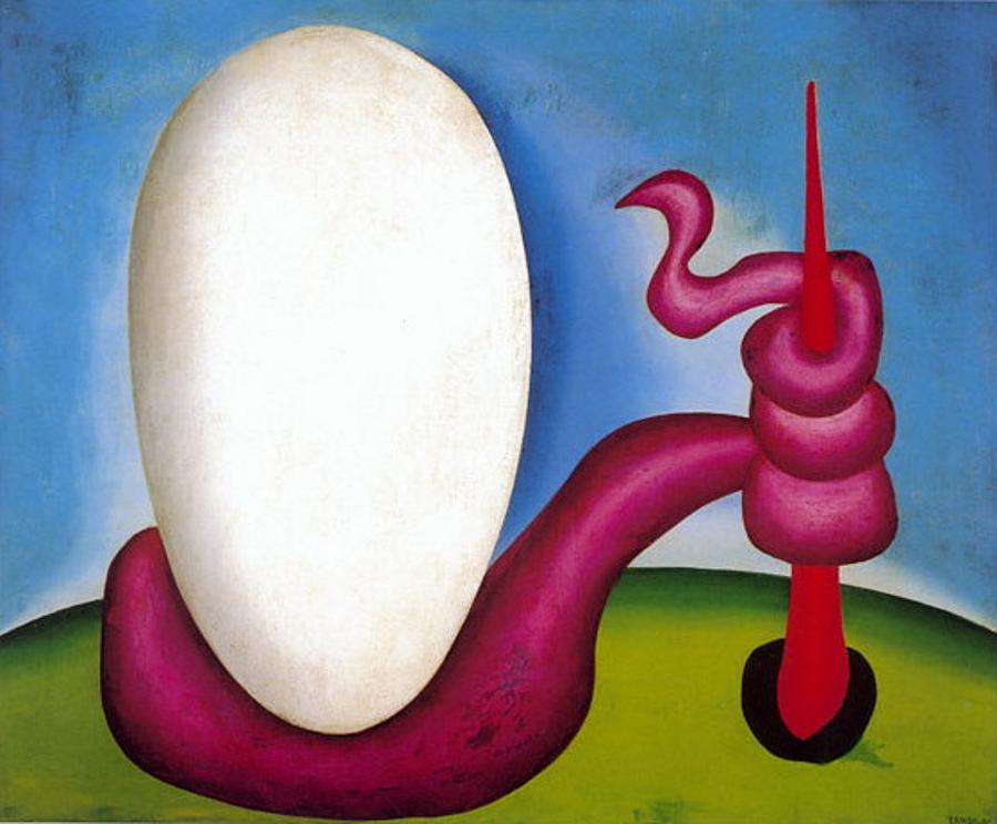 The Egg Painting by Tarsila do Amaral - Pixels