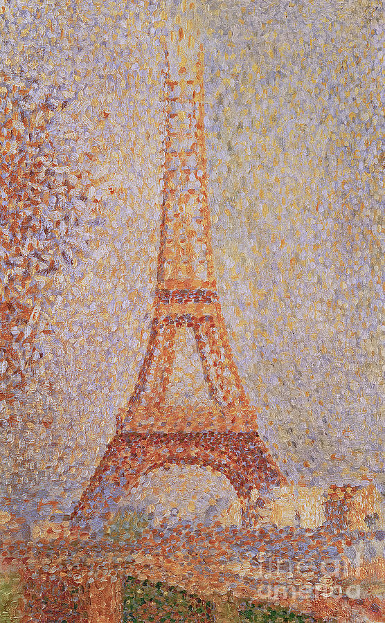 The Eiffel Tower, 1889 by Georges Pierre Seurat Painting by Georges Pierre Seurat