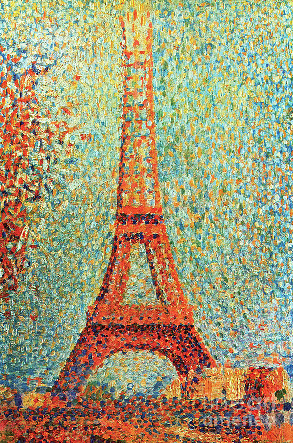 The Eiffel Tower, 1889 by Seurat Painting by Georges Pierre Seurat
