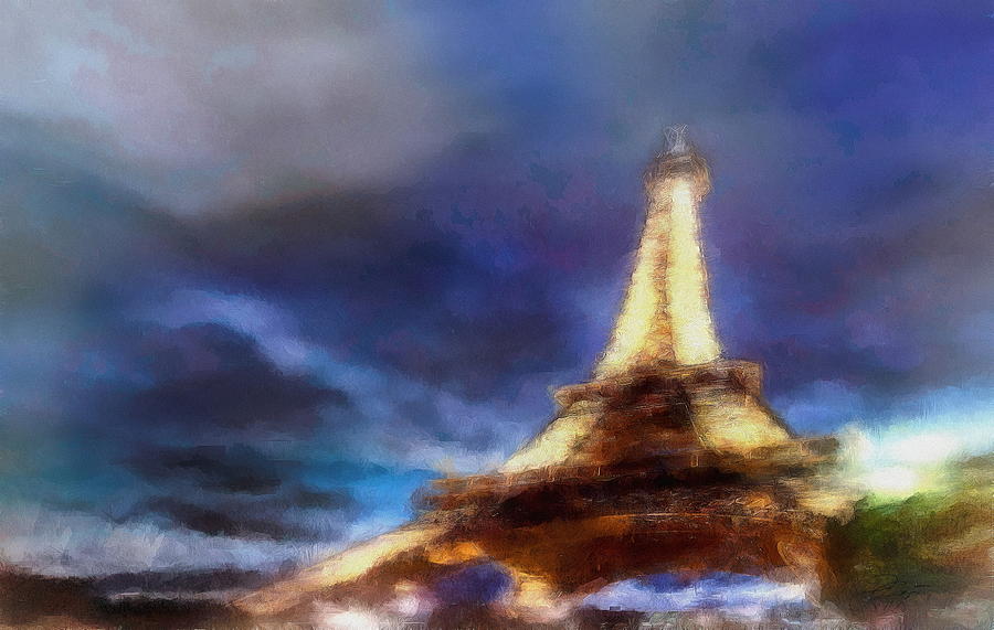 The Eiffel Tower Digital Art by Jerzy Czyz