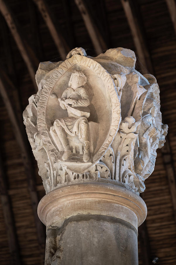 The eight gregorian modes on the Cluny capitals. #1 Photograph by RicardMN Photography
