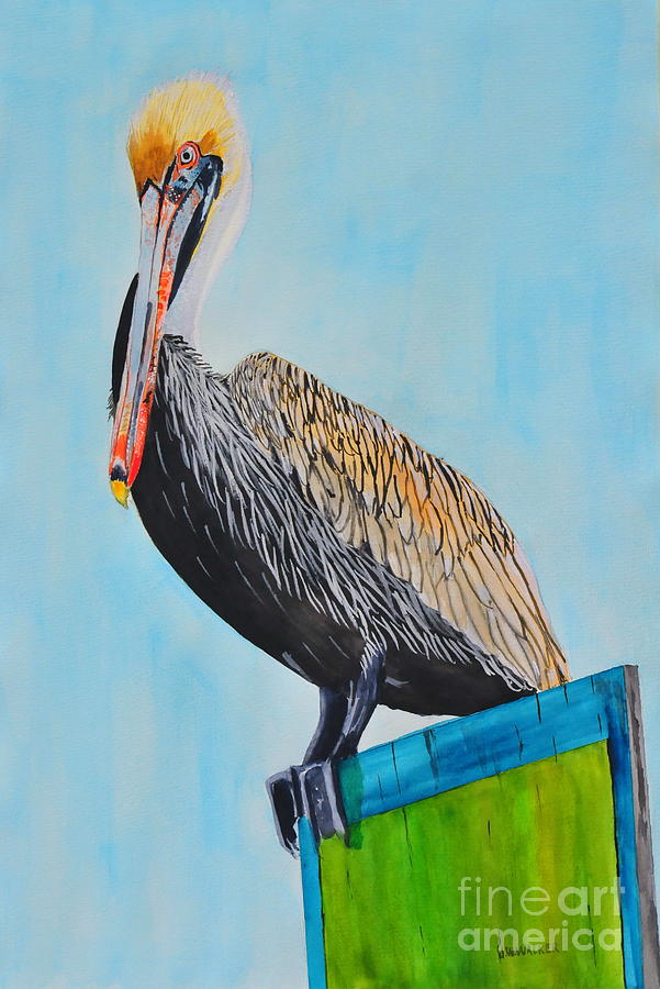 The Elegant Mrs. Pelican Painting