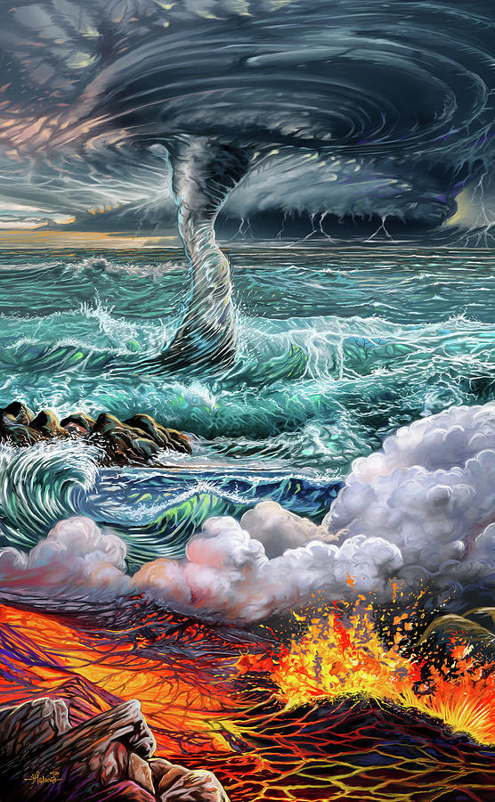 The Elements Painting by Anthony Mwangi