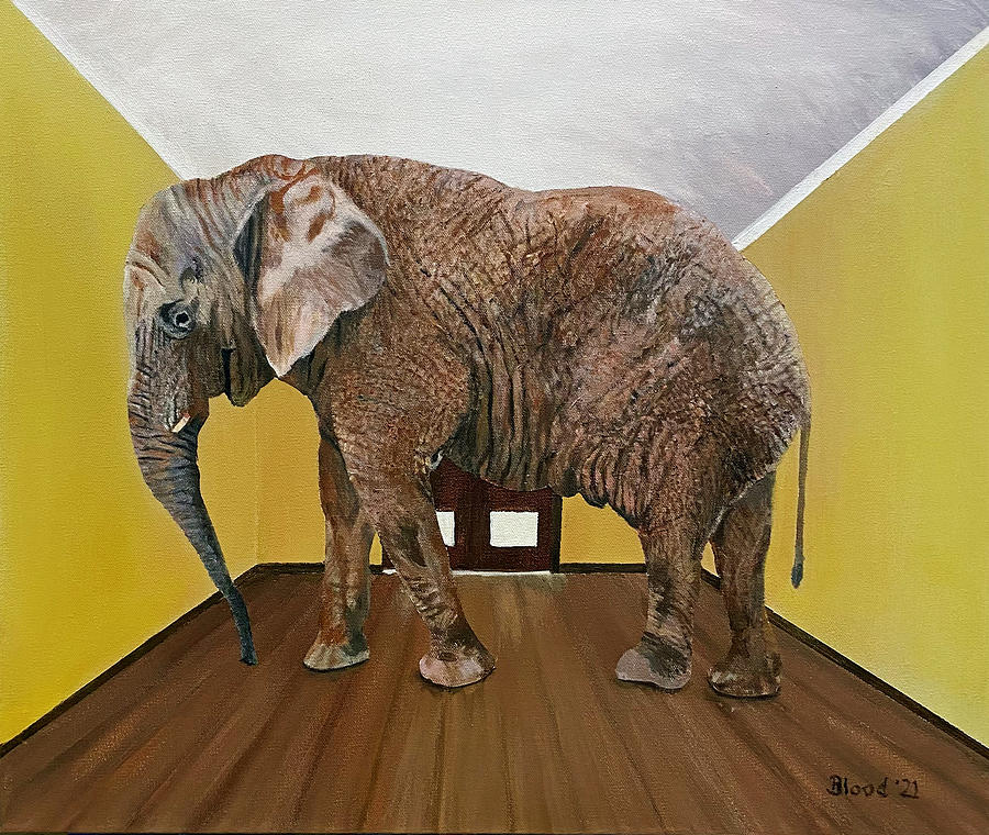 The Elephant in the Room Painting by Thomas Blood