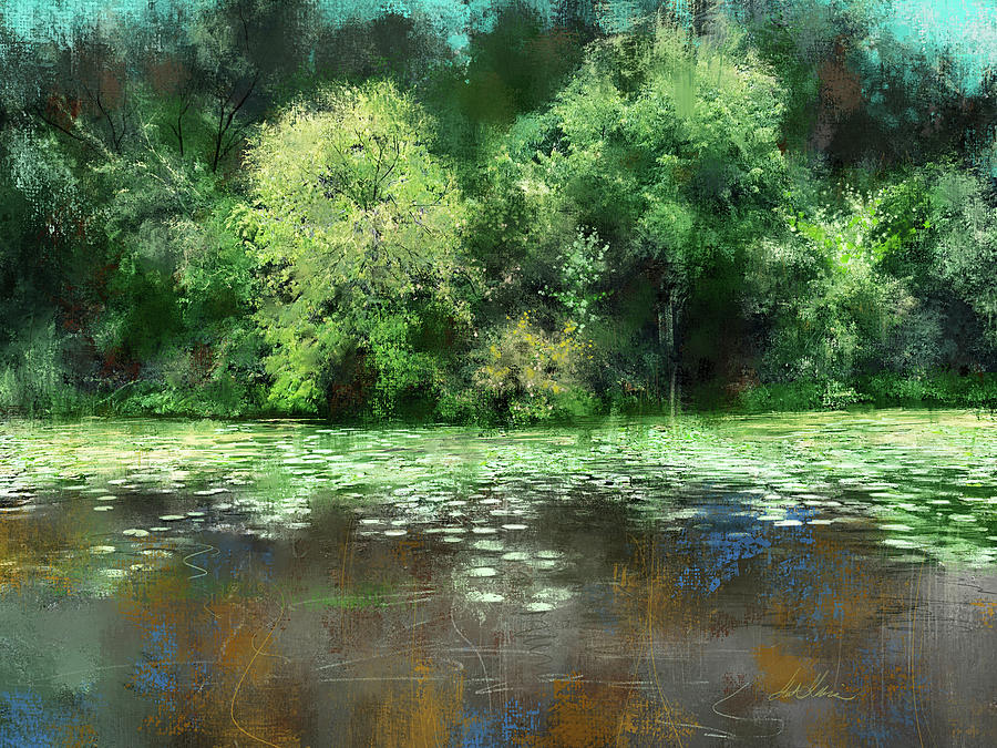 The Emerald Pond Digital Art