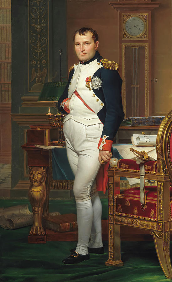 Vintage Painting - The Emperor Napoleon by Jacques-Louis David