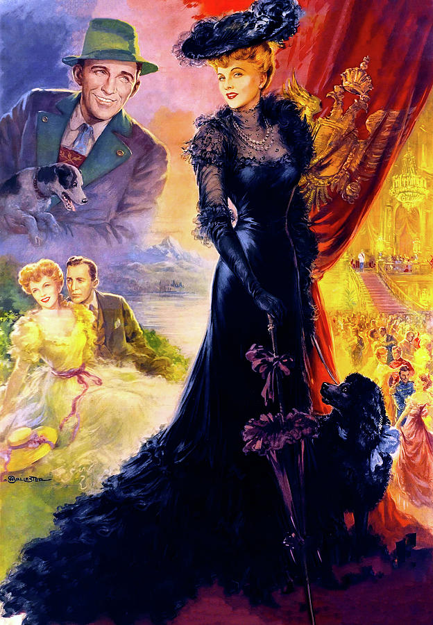 Vintage Painting - The Emperor Waltz, 1948, movie poster painting by Anselmo Ballester by Movie World Posters