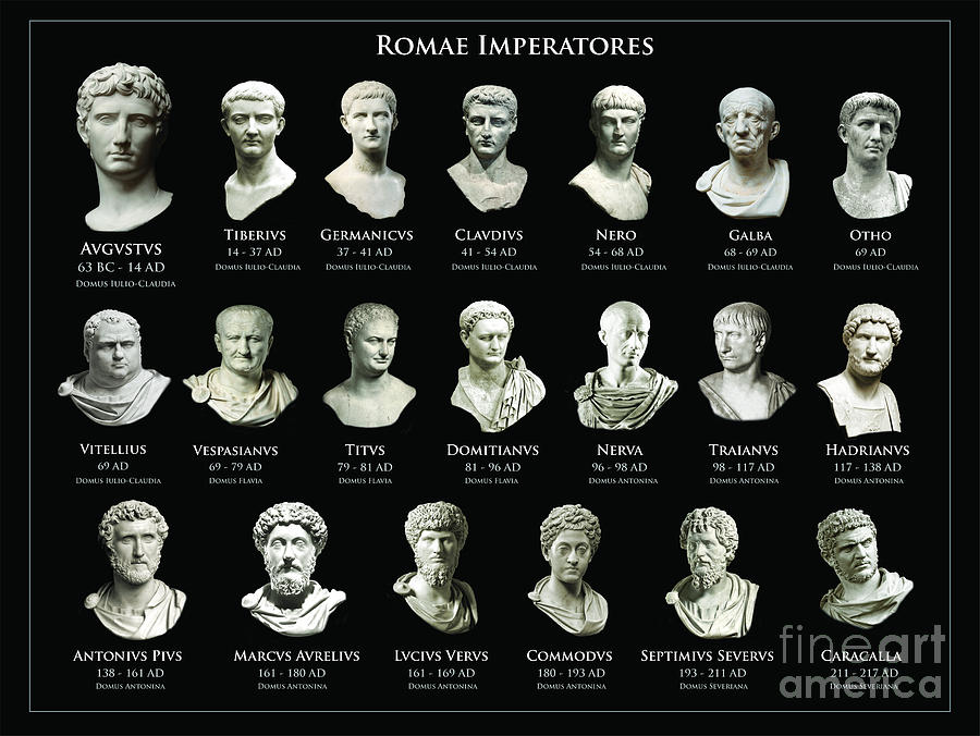 The Emperors of Rome Poster Digital Art by JC Vela - Fine Art America