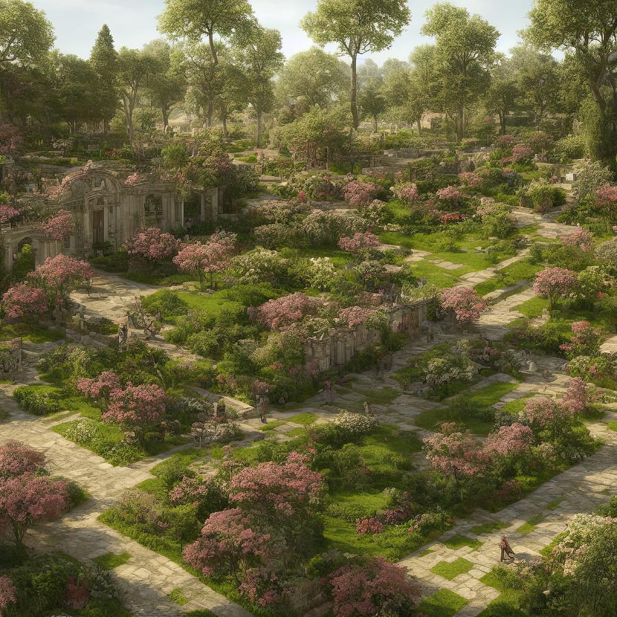 The Empire Gardens Digital Art by Sterling and Thorn The Empire Gardens Digital Art by Sterling and Thorn
