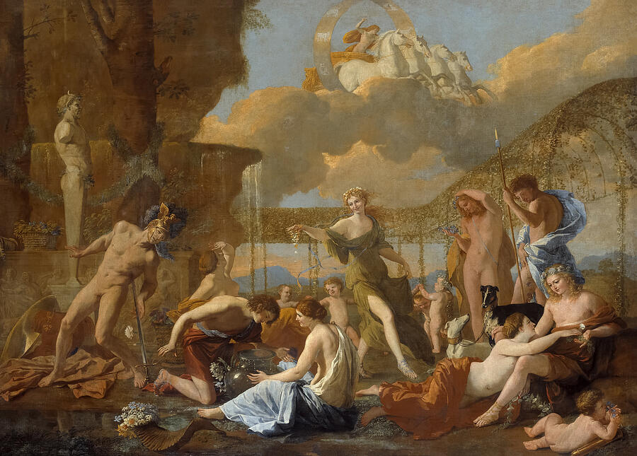 Nicolas Poussin Painting - The Empire of Flora by Nicolas Poussin by The Luxury Art Collection