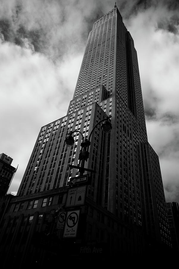 The Empire State Building Dark Photograph by James L Bartlett