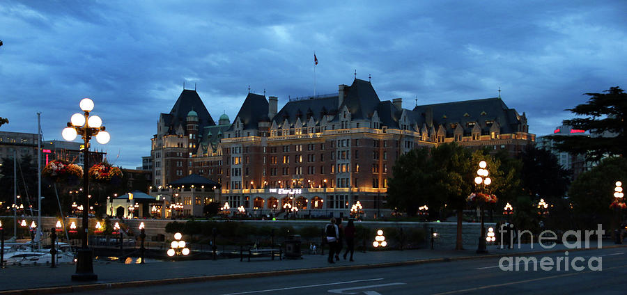 The Empress Hotel at Twilight Victoria BC  2905 Photograph by Jack Schultz