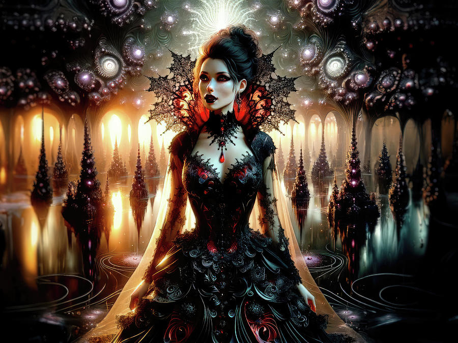The Empress of Twilight Realms Digital Art by Bill and Linda Tiepelman