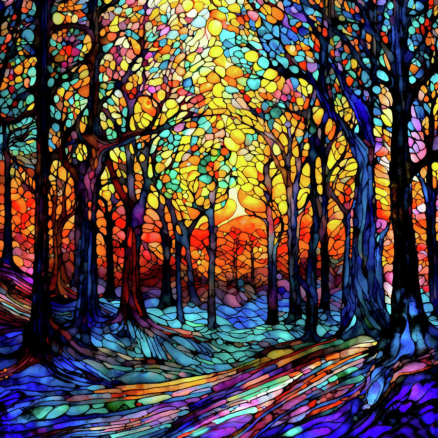 The Enchanted Forest Digital Art by Peggy Collins